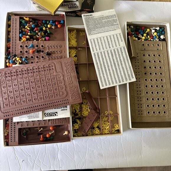 ORIGINAL MASTER MIND Vintage Board Game PARKER Lot Of 3 Super &Word Collection - Picture 3 of 8